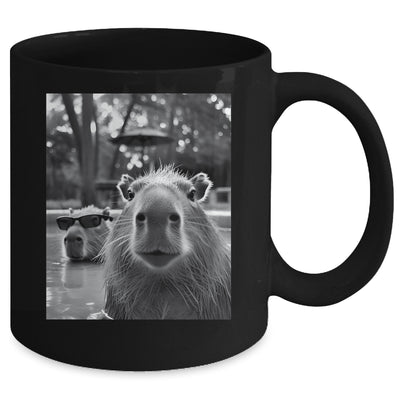 Funny Capybara Cool Capybara Selfie Caby Lover Kids Boy Girl Mug | teecentury
