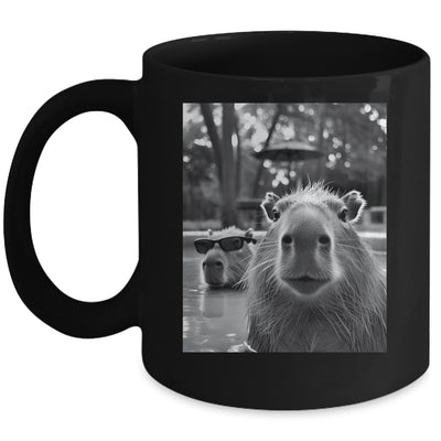 Funny Capybara Cool Capybara Selfie Caby Lover Kids Boy Girl Mug | teecentury