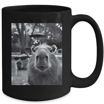 Funny Capybara Cool Capybara Selfie Caby Lover Kids Boy Girl Mug | teecentury