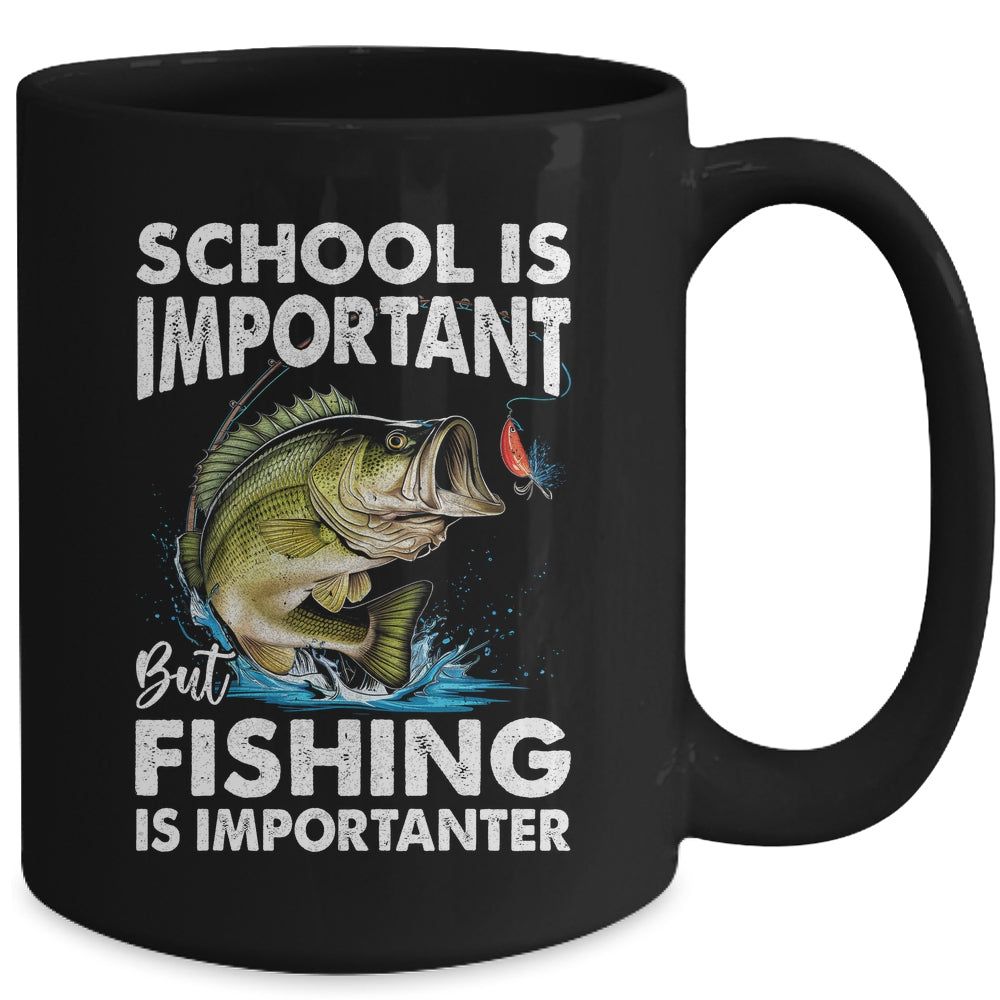 Funny Fishing For Boys Kids Youth Saying Bass Fish Fisherman Mug | teecentury