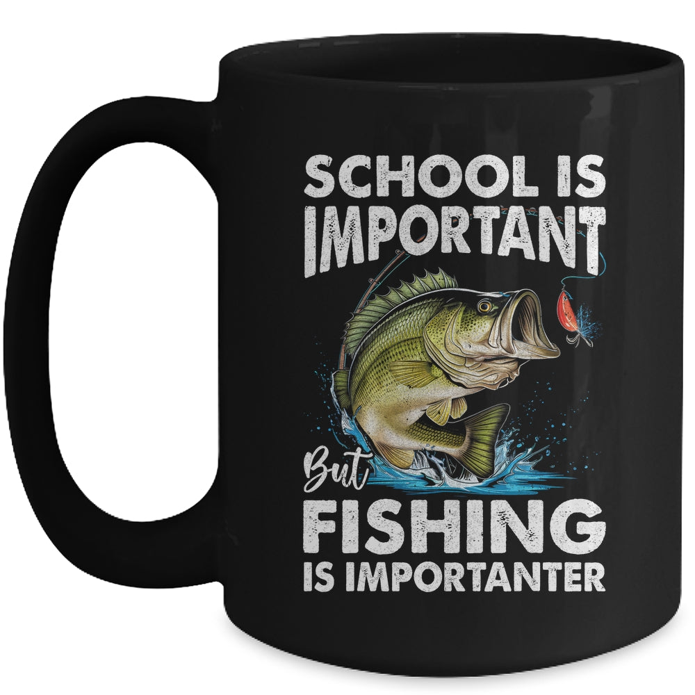 Funny Fishing For Boys Kids Youth Saying Bass Fish Fisherman Mug | teecentury