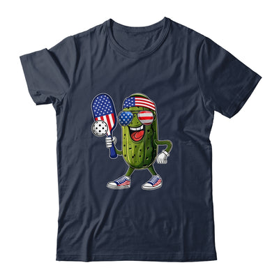 Funny Patriotic Pickle Playing Pickleball Paddle 4th Of July Shirt & Tank Top | teecentury