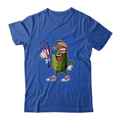 Funny Patriotic Pickle Playing Pickleball Paddle 4th Of July Shirt & Tank Top | teecentury