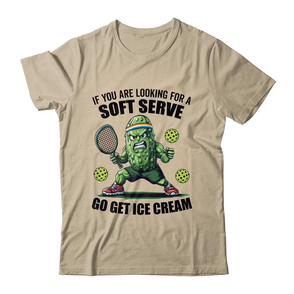 Funny Pickleball Playing Pickle Tennis Soft Serve Ice Cream Shirt & Tank Top | teecentury