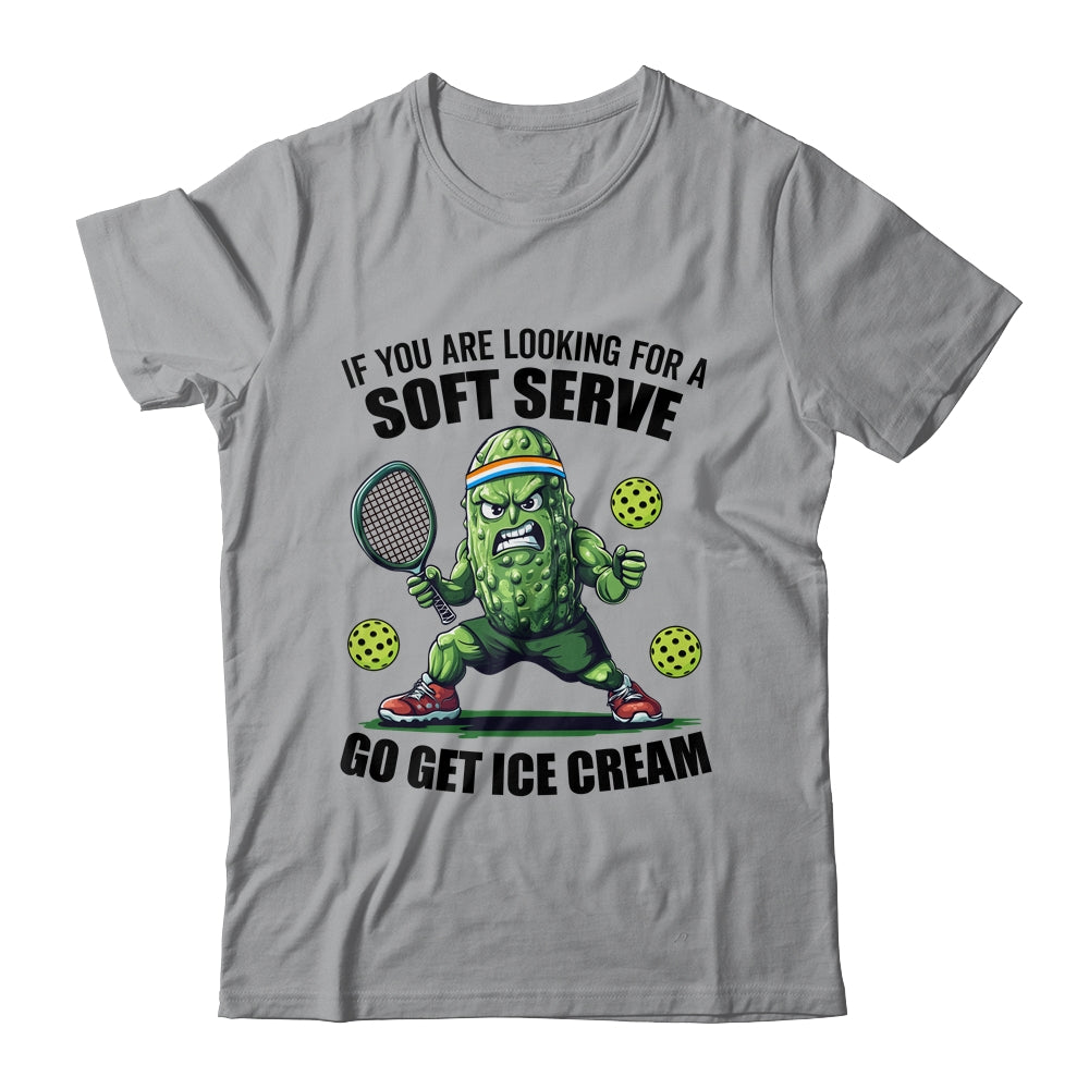 Funny Pickleball Playing Pickle Tennis Soft Serve Ice Cream Shirt & Tank Top | teecentury