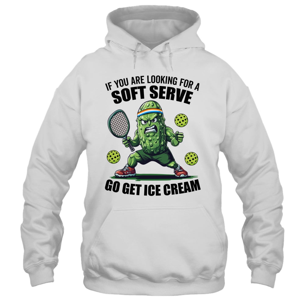 Funny Pickleball Playing Pickle Tennis Soft Serve Ice Cream Shirt & Tank Top | teecentury