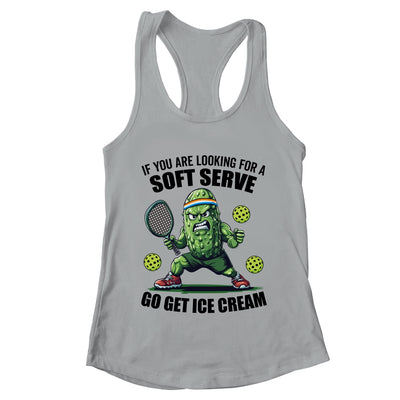Funny Pickleball Playing Pickle Tennis Soft Serve Ice Cream Shirt & Tank Top | teecentury