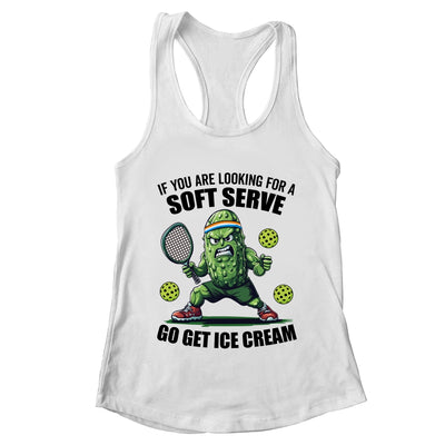 Funny Pickleball Playing Pickle Tennis Soft Serve Ice Cream Shirt & Tank Top | teecentury