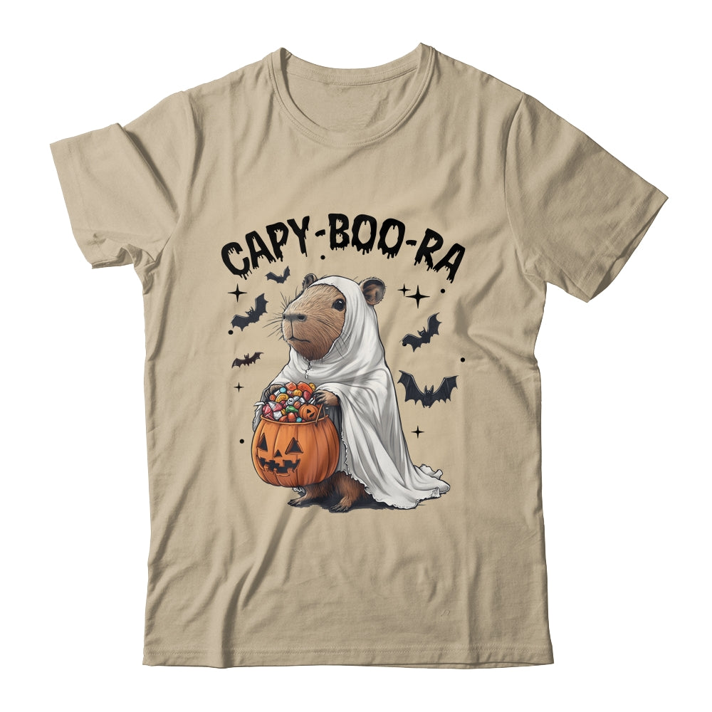 Ghost Capybara And Pumpkin Funny Halloween Kids Women Men Shirt & Sweatshirt | teecentury