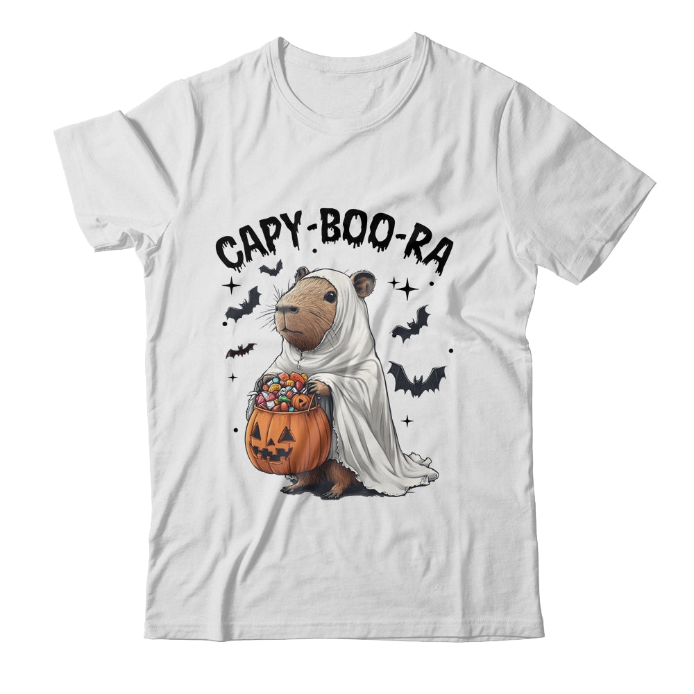 Ghost Capybara And Pumpkin Funny Halloween Kids Women Men Shirt & Sweatshirt | teecentury