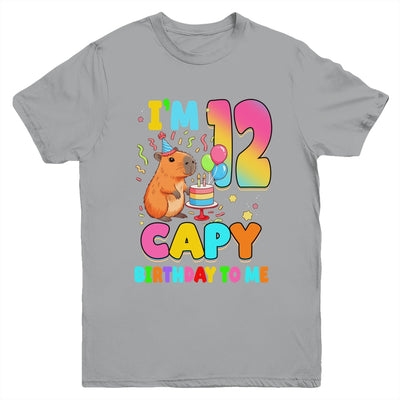 I'm 12 Years Old Capy Birthday To Me 12th Birthday Capybara Youth Shirt | teecentury