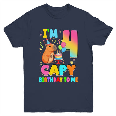 I'm 4 Years Old Capy Birthday To Me 4th Birthday Capybara Youth Shirt | teecentury