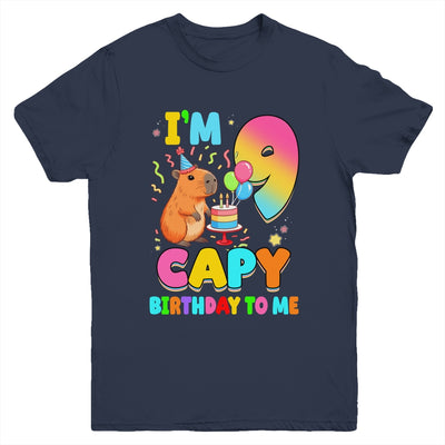 I'm 9 Years Old Capy Birthday To Me 9th Birthday Capybara Youth Shirt | teecentury