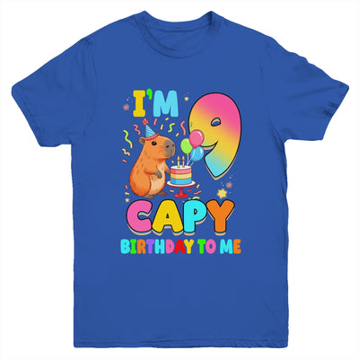 I'm 9 Years Old Capy Birthday To Me 9th Birthday Capybara Youth Shirt | teecentury