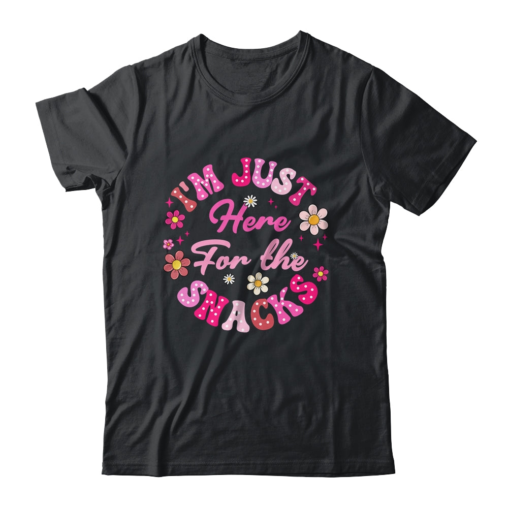 I'm Just Here For The Snacks Funny Saying Girls Kids Shirt & Tank Top | teecentury