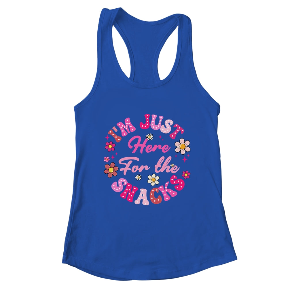 I'm Just Here For The Snacks Funny Saying Girls Kids Shirt & Tank Top | teecentury