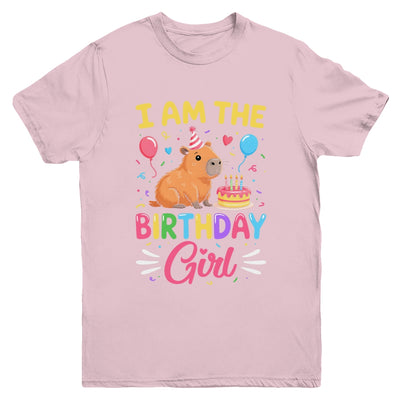 I'm The Birthday Girl Cute Capybara Bday Family Matching Youth Shirt | teecentury
