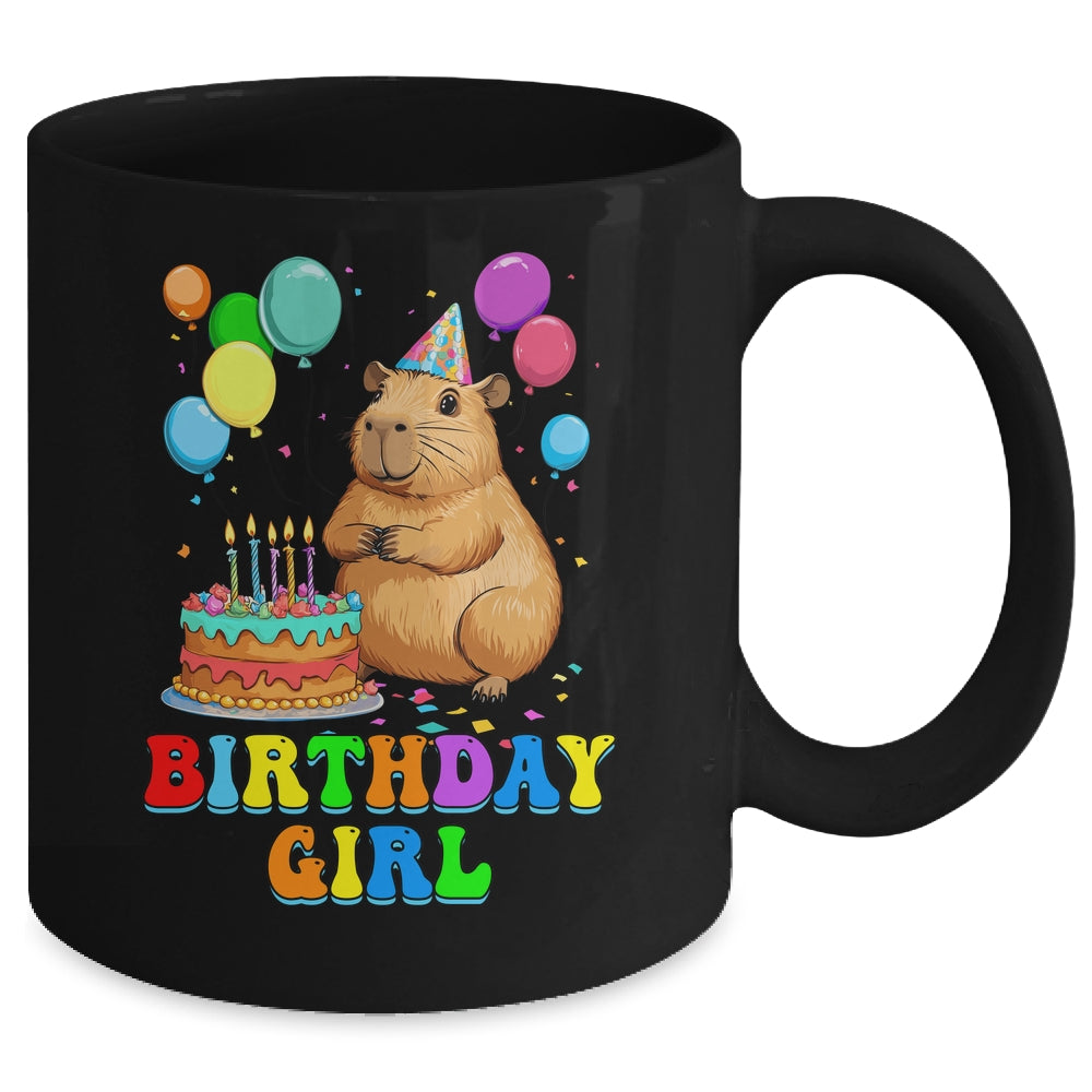 It's My Birthday Girl Capybara Lovers Capy Birthday Party Mug | teecentury