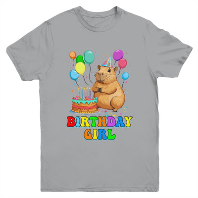 It's My Birthday Girl Capybara Lovers Capy Birthday Party Youth Shirt | teecentury