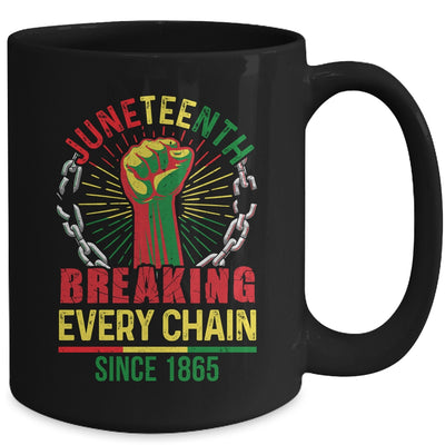 Juneteenth Breaking Every Chain Since 1865 African Men Women Mug | teecentury