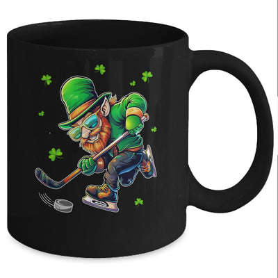Leprechaun Playing Hockey St Patricks Day Sport Mens Boys Mug | teecentury
