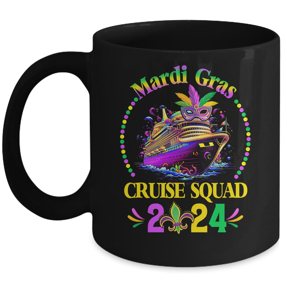 Mardi Gras Cruise Squad 2024 Matching Group Family Vacation Mug | teecentury