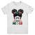Mexican Independence Funny Viva Mexico Messy Bun Hair Kids Youth Shirt | teecentury