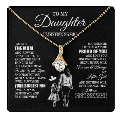 Alluring Beauty Necklace 18K Yellow Gold Finish | 1 | Personalized To My Daughter Necklace From Mom Mother Biggest Fan Birthday Gifts For Daughter From Mom Daughter Christmas Custom Gift Box Message Card | teecentury.myshopify