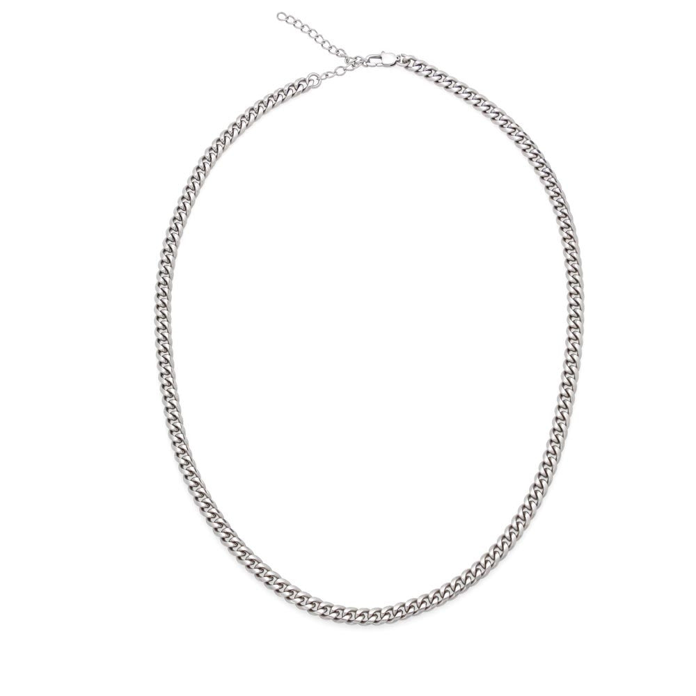 Cuban Link Chain Necklace Stainless Steel | 4 | Personalized To My Man Necklace For Men My King Romantic Boyfriend Husband Gifts Birthday For Him Anniversary Day Christmas Customized Gift Box Message Card | https://teecentury.