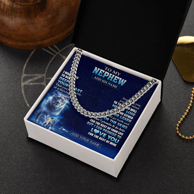 Cuban Link Chain Necklace Stainless Steel | 2 | Personalized To My Nephew Necklace From Aunt Auntie Believe Your Heart Nephew Gift Birthday Graduation Christmas Customized Gift Box Message Card | teecentury.myshopify