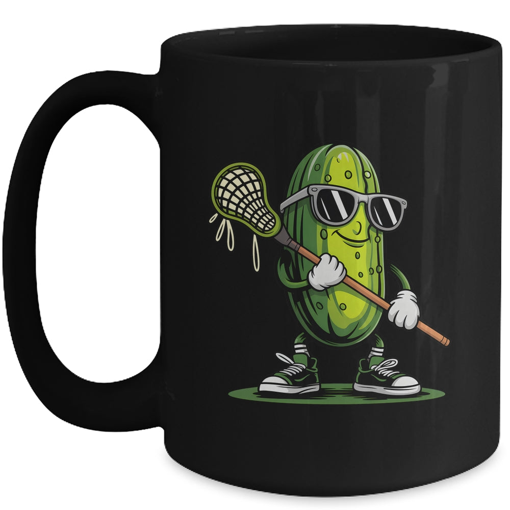 Pickle Playing Lacrosse Funny Sports For Boys Men Women Mug | teecentury
