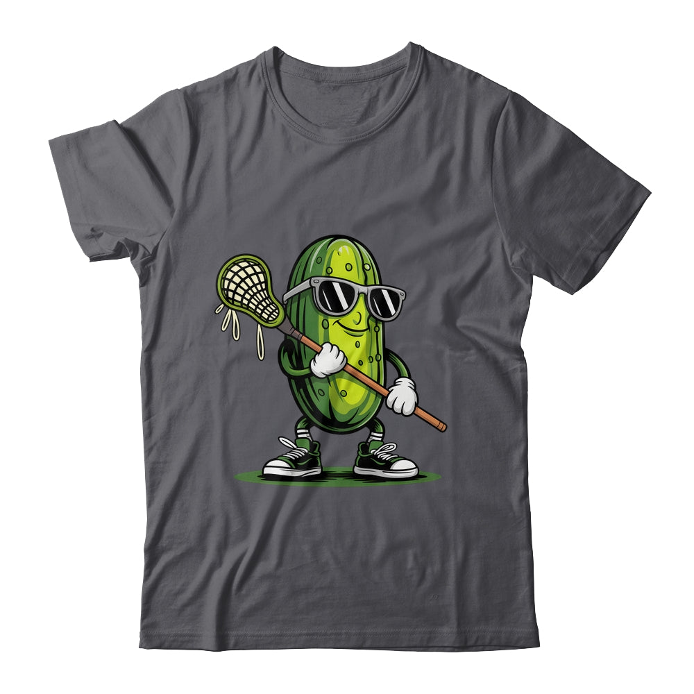 Pickle Playing Lacrosse Funny Sports For Boys Men Women Shirt & Tank Top | teecentury