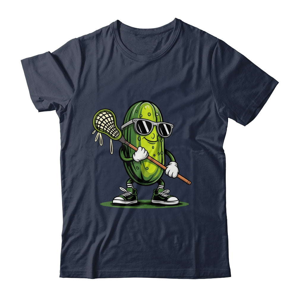 Pickle Playing Lacrosse Funny Sports For Boys Men Women Shirt & Tank Top | teecentury