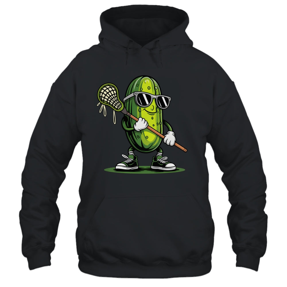 Pickle Playing Lacrosse Funny Sports For Boys Men Women Shirt & Tank Top | teecentury