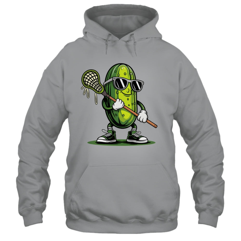 Pickle Playing Lacrosse Funny Sports For Boys Men Women Shirt & Tank Top | teecentury