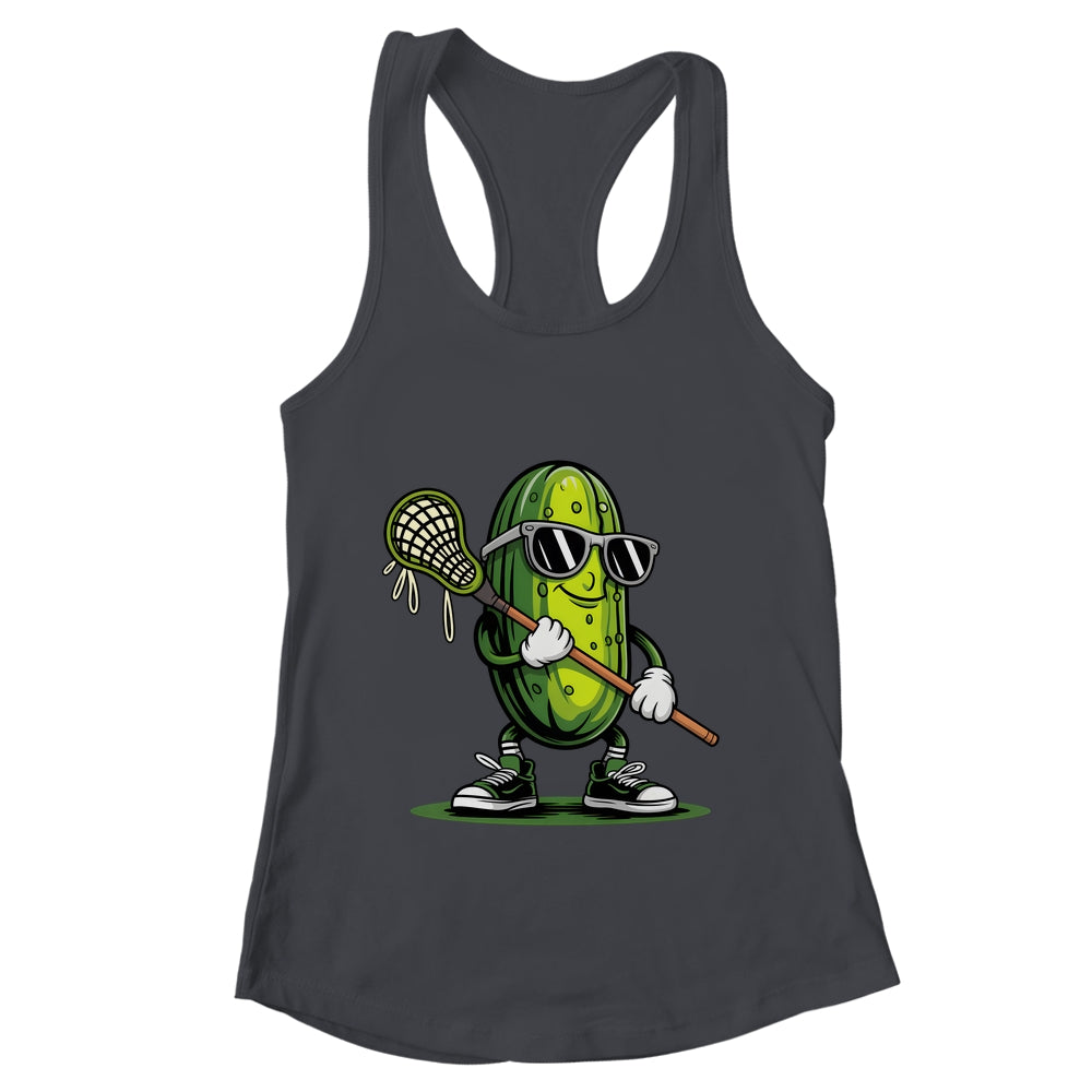 Pickle Playing Lacrosse Funny Sports For Boys Men Women Shirt & Tank Top | teecentury