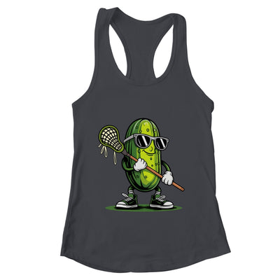 Pickle Playing Lacrosse Funny Sports For Boys Men Women Shirt & Tank Top | teecentury