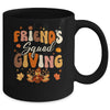 Retro Groovy Friendsgiving Squad Team Turkey Thanksgiving Mug | teecentury