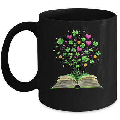 St Patricks Day Book Lover Librarian Shamrock Author Teacher Mug | teecentury