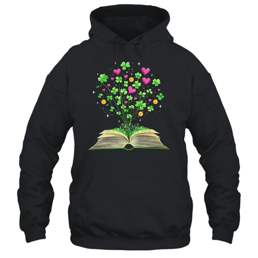 St Patricks Day Book Lover Librarian Shamrock Author Teacher Shirt & Hoodie | teecentury