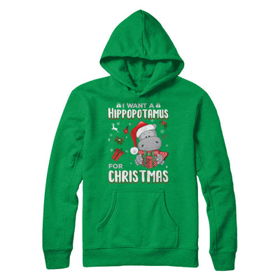 I Want A Hippopotamus For Christmas Hippo T-Shirt & Sweatshirt | Teecentury.com