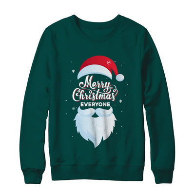 Santa Claus Merry Christmas Everyone Message For Xmas T-Shirt & Sweatshirt | Teecentury.com