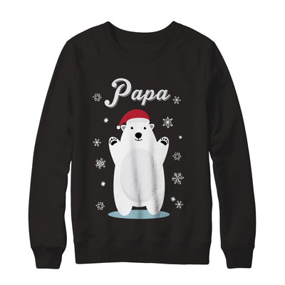 Papa Bear Christmas Santa Pajamas T-Shirt & Sweatshirt | Teecentury.com