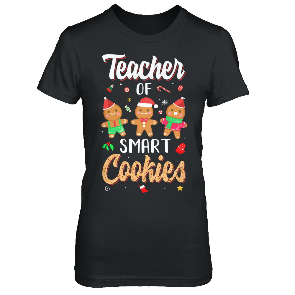 Cute Teacher Of Smart Cookies Merry Xmas Christmas T-Shirt & Sweatshirt | Teecentury.com
