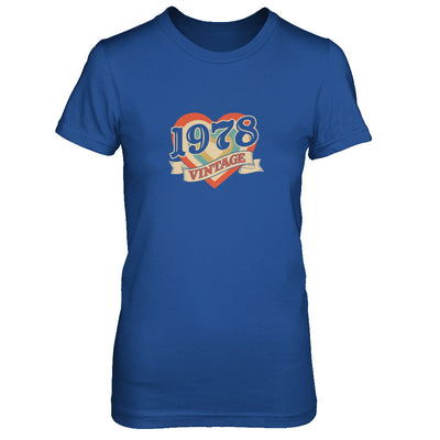 Vintage Retro Classic Heart Made In 1978 T-Shirt & Tank Top | Teecentury.com