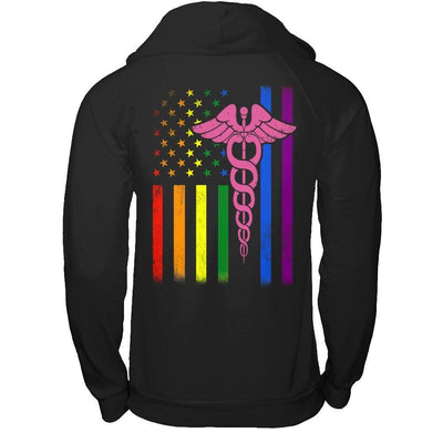 Nurse Rainbow Lgbt Flag Pride Lesbian Gay Super Stronger T-Shirt & Hoodie | Teecentury.com
