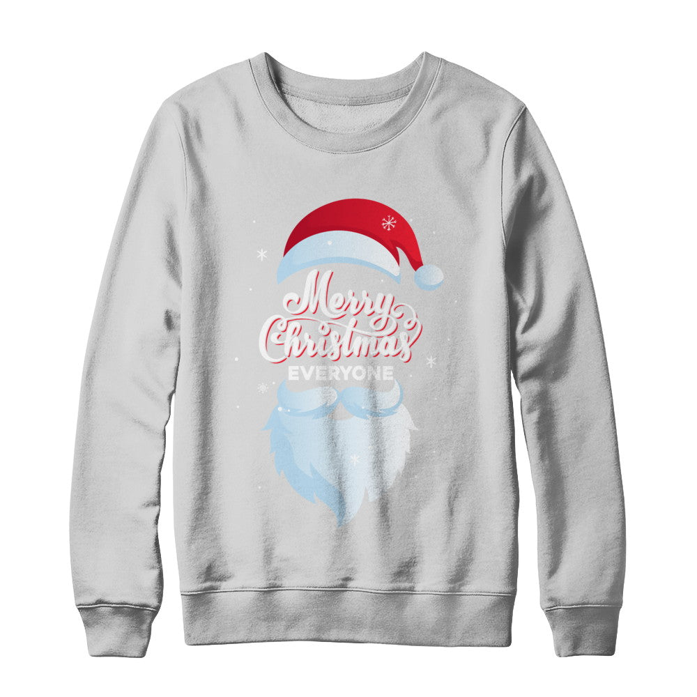 Santa Claus Merry Christmas Everyone Message For Xmas T-Shirt & Sweatshirt | Teecentury.com