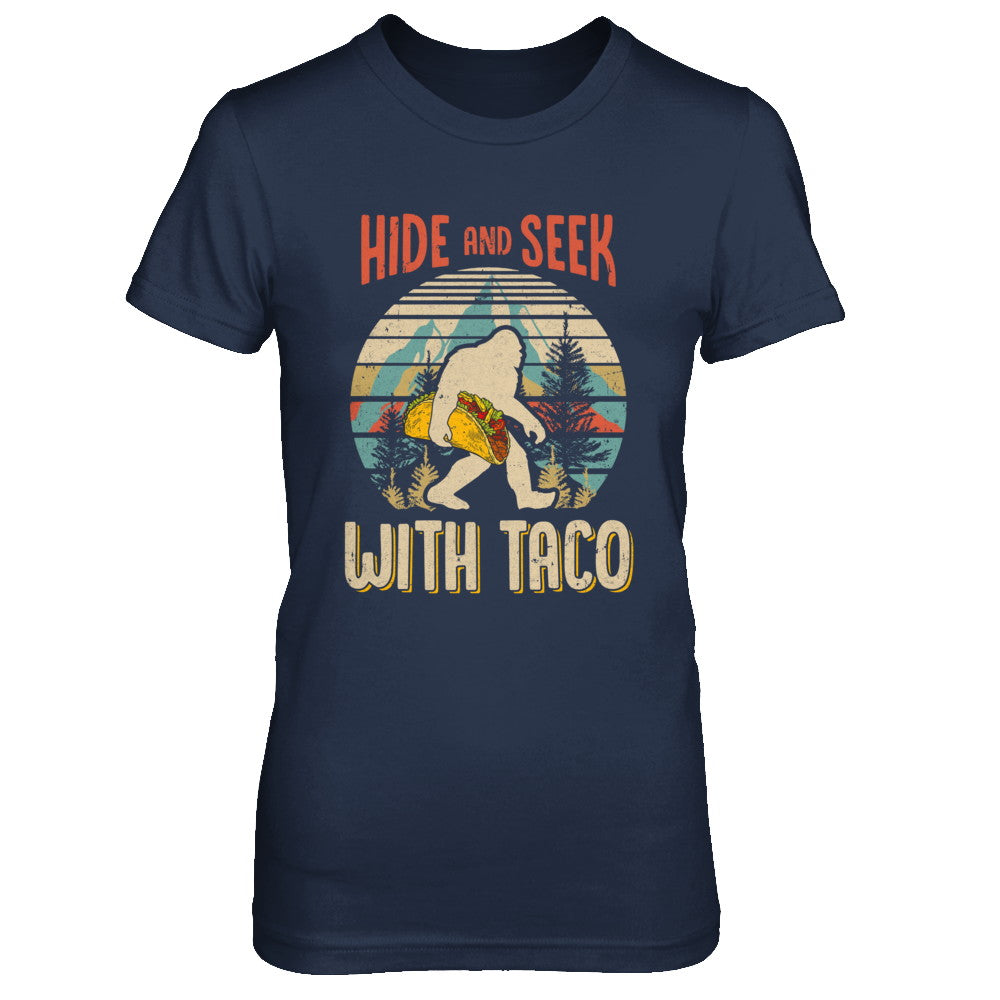 Bigfoot Carrying Taco Hide And Seek Sasquatch T-Shirt & Hoodie | Teecentury.com