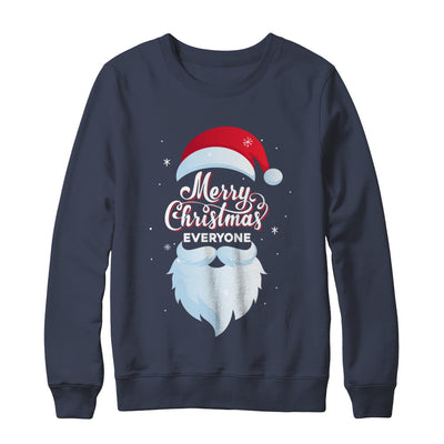 Santa Claus Merry Christmas Everyone Message For Xmas T-Shirt & Sweatshirt | Teecentury.com