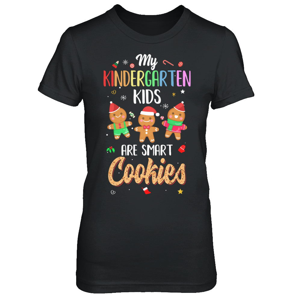 Teacher My Kindergarten Kids Are Smart Cookies Christmas T-Shirt & Sweatshirt | Teecentury.com